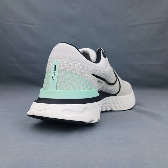 Nike React Infinity Run Flyknit 3 Mens Running DH5392 004 White Green Sizes 7-12 - Picture 5 of 9